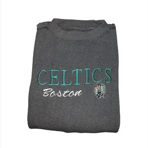 Logo Athletic Boston Celtics Waffle Knit Crewneck